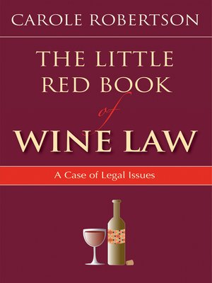 cover image of The Little Red Book of Wine Law